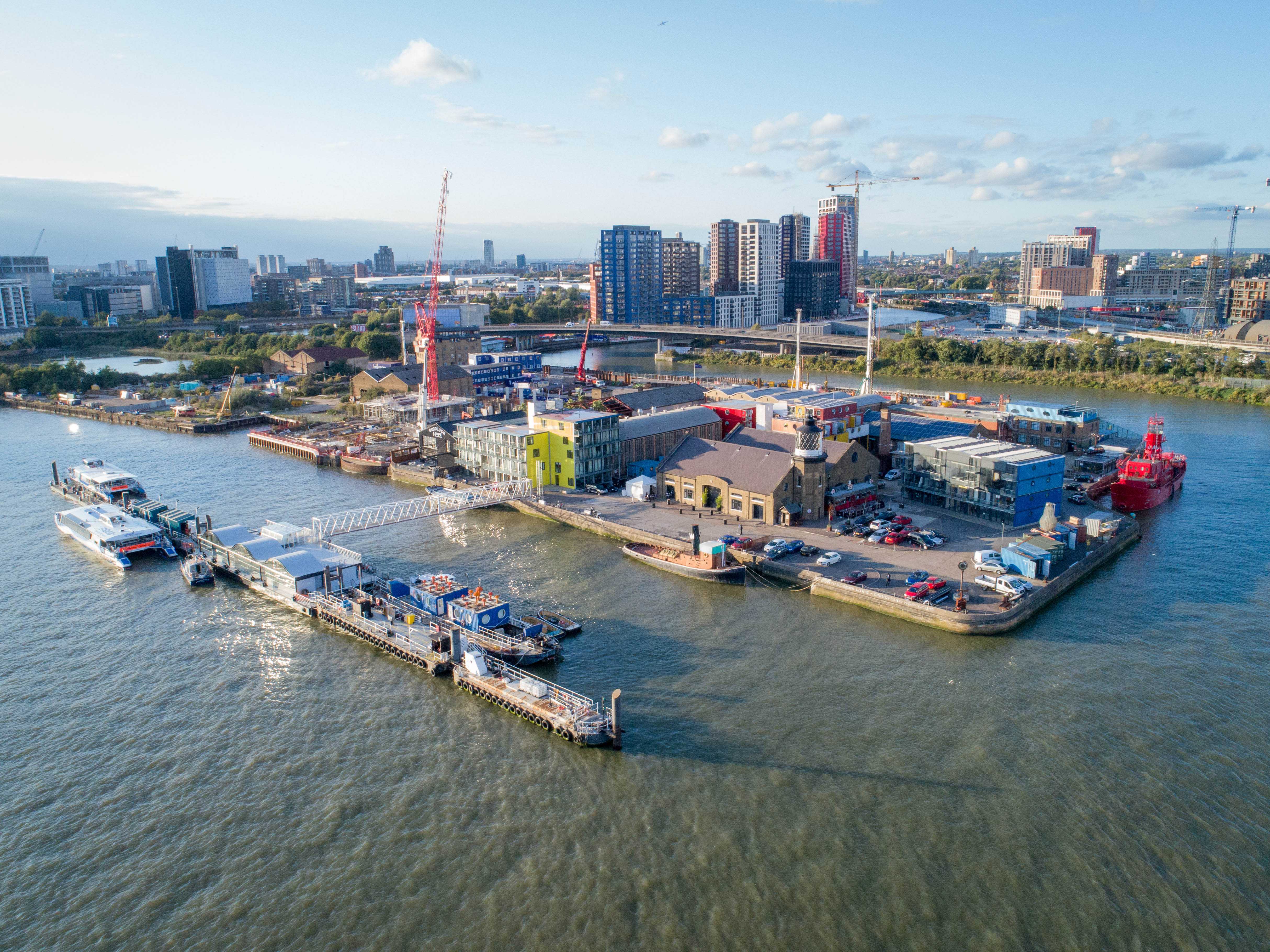 Aerial shot of TBW