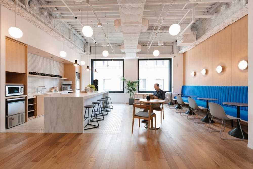 This photo shows an example of another WeWork building